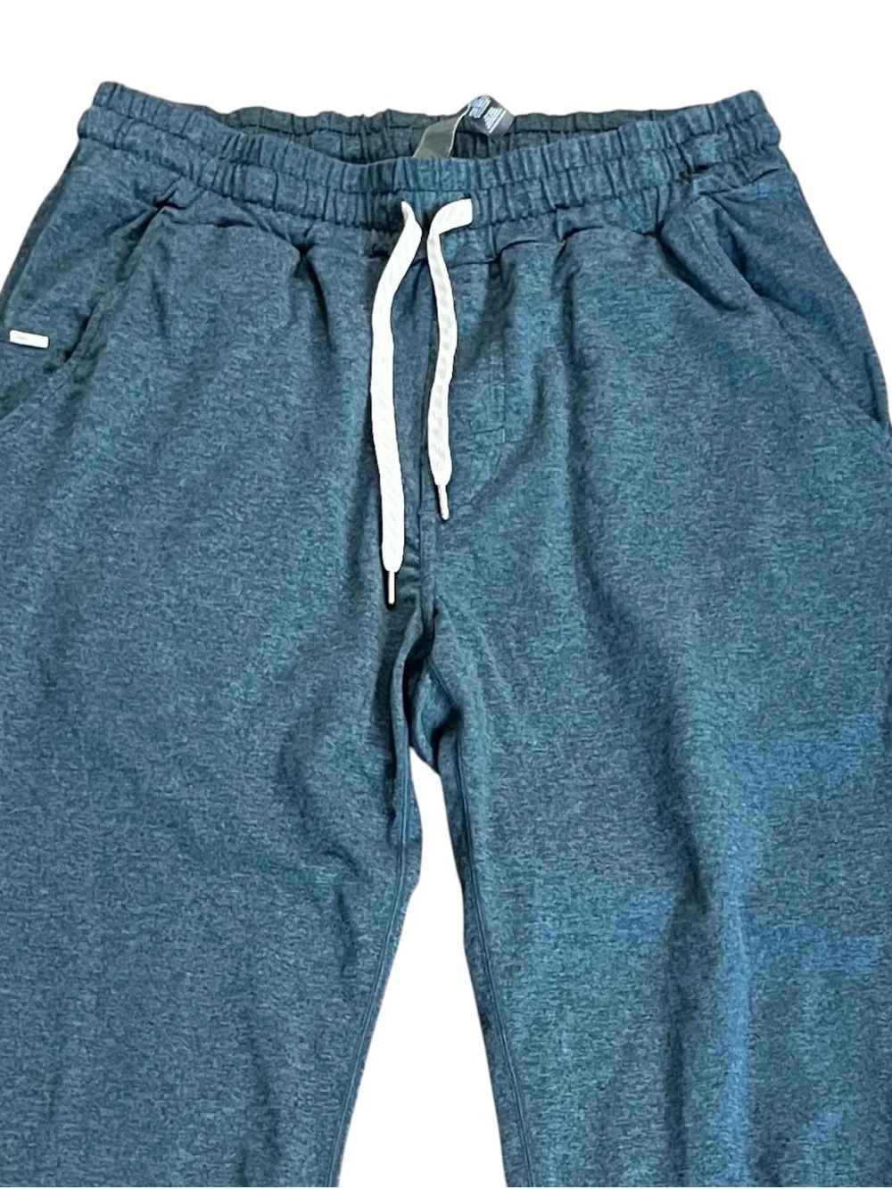 Vuori Ponto Performance Pant Men’s M Heather Teal Tapered Athletic Fit